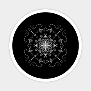 Love Your Life Mandala Magnet